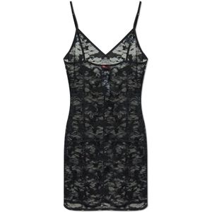 Diesel, Dames, Nachtkleding & Lounge, Zwart, Maat: L Polyamide,