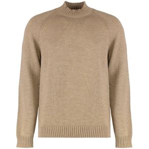 Slowear, Heren, Truien, Beige, Maat: XL Wol,