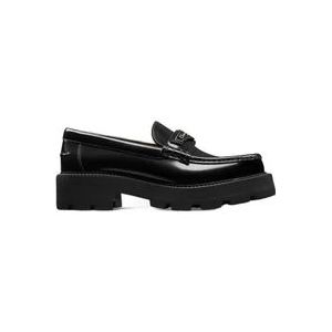 Dior Leren Loafers met Top Logo Detail , Black , Dames , Maat: 36 1/2 EU
