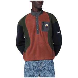 Brain Dead, Heren, Sport, Veelkleurig, Maat: L Fleece,