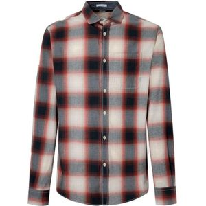 Pepe Jeans, Heren, Blouses & Shirts, Grijs, Maat: S Katoen,