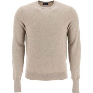 Drumohr, Heren, Truien, Beige, Maat: M Kasjmier,