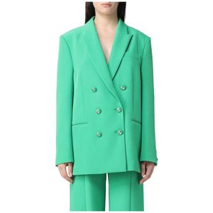 Chiara Ferragni Collection, Dames, Jassen, Groen, Maat: S Leer,