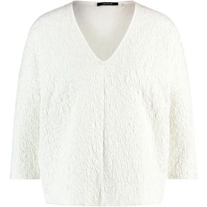 Taifun, Dames, Tops, Wit, Maat: 2XL Katoen,