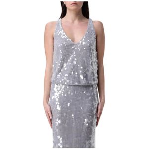 Patrizia Pepe, Dames, Tops, Grijs, Maat: XS