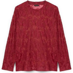 Fiorella Rubino, Dames, Blouses & Shirts, Rood, Maat: XS Poliester,