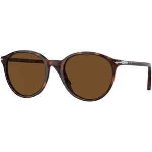 Persol - PO3350S - Zonnebril - Schildpadkleur - Acetaat - Bruine Lenzen
