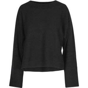 Alpha Studio, Dames, Truien, Zwart, Maat: 2XS Wol,