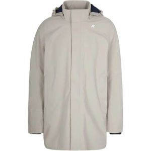 K-Way, Heren, Mantels, Beige, Maat: L Fleece,