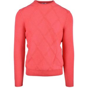 Malo, Heren, Truien, Oranje, Maat: XL Wol,