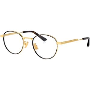 Bottega Veneta - BV1337OJ 003 - Optische Monturen - Goud - Metaal - Ronde