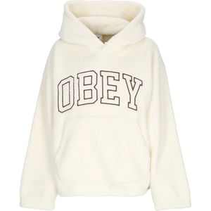 Obey, Dames, Sweatshirts & Hoodies, Beige, Maat: M Fleece,