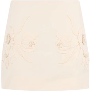 Valentino Garavani, Dames, Rokken, Wit, Maat: XS Katoen,