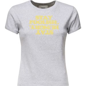 Coperni, Dames, Tops, Grijs, Maat: L Katoen,