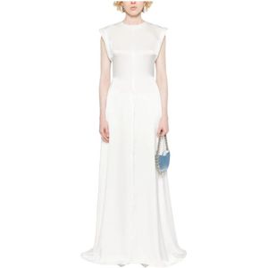 David Koma, Dames, Jurken, Wit, Maat: XS Satijn,