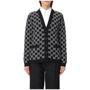 Gucci, Dames, Truien, Zwart, Maat: S