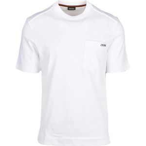 Zegna, Heren, Tops, Wit, Maat: 4XL Katoen,