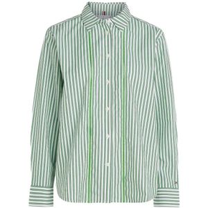 Tommy Hilfiger, Dames, Blouses & Shirts, Groen, Maat: M Katoen,