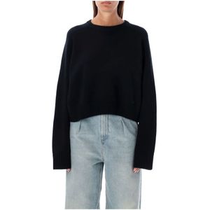 Loulou Studio, Dames, Truien, Zwart, Maat: M Wol,