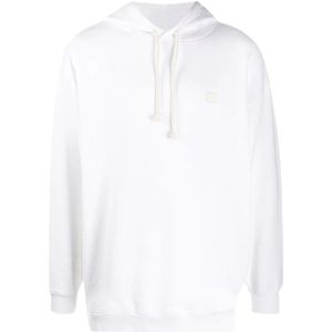 Acne Studios, Heren, Sweatshirts & Hoodies, Wit, Maat: 2XS Katoen,
