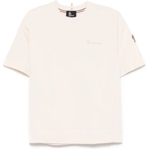 Moncler, Dames, Tops, Beige, Maat: L Katoen,