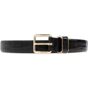 A.p.c., Dames, Accessoires, Zwart, Maat: 75 CM Leer,