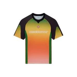 Casablanca Voetbal T-Shirt Modello , Multicolor , Heren , Maat: XL