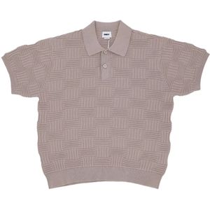 Obey, Heren, Tops, Grijs, Maat: L Katoen,