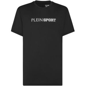 Plein Sport, Heren, Tops, Zwart, Maat: XS