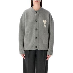 Ami Paris, Dames, Truien, Grijs, Maat: L