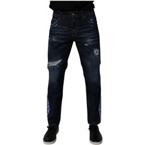 Dolce & Gabbana, Heren, Jeans, Blauw, Maat: M Katoen,