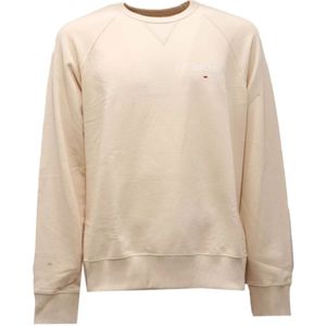 Fay, Heren, Sweatshirts & Hoodies, Beige, Maat: M