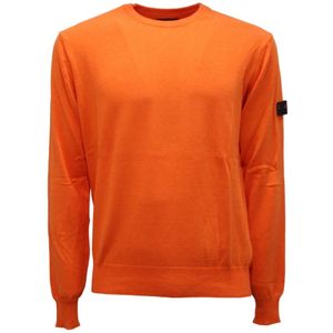 Peuterey, Heren, Truien, Oranje, Maat: XL Katoen,