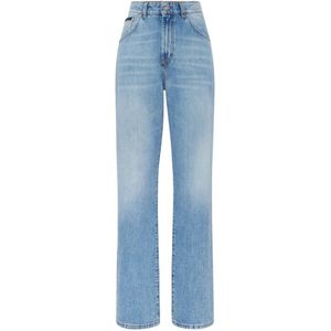 Philipp Plein, Dames, Jeans, Blauw, Maat: W26 Katoen,