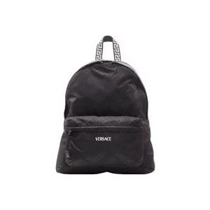 Versace Nylon travel-bags , Black , Heren , Maat: ONE Size