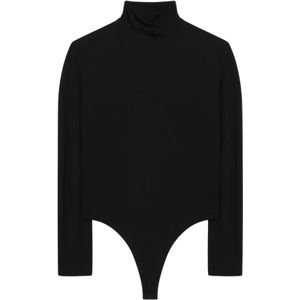 Alaïa, Dames, Tops, Zwart, Maat: XS Jersey,