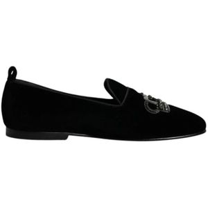 Dolce & Gabbana, Heren, Schoenen, Zwart, Maat: 41 EU Velours,