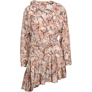 Isabel Marant, Dames, Jurken, Veelkleurig, Maat: S Chiffon,