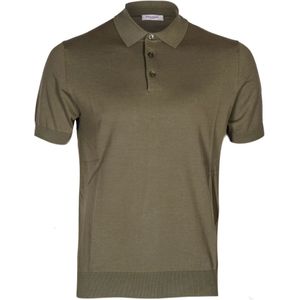 Paolo Pecora, Heren, Tops, Groen, Maat: M Katoen,