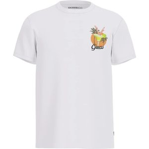 Guess, Heren, Tops, Wit, Maat: S Katoen,