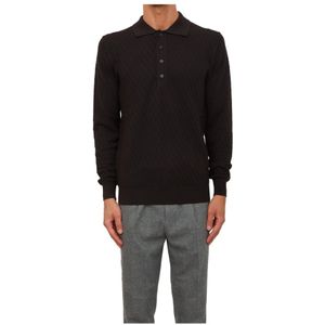 Paolo Pecora, Heren, Truien, Bruin, Maat: S Wol,