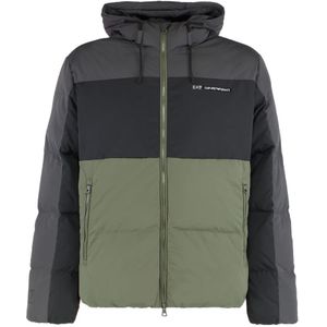 Emporio Armani Ea7, Heren, Jassen, Veelkleurig, Maat: S Nylon,