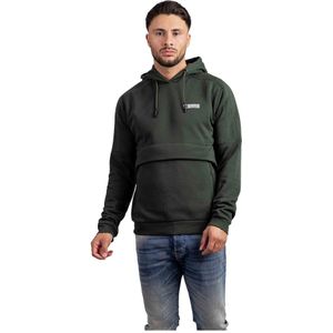 Emporio Armani, Heren, Sweatshirts & Hoodies, Groen, Maat: S Katoen,