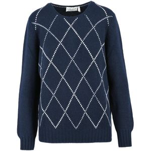 Corte di Kel, Dames, Truien, Blauw, Maat: S Kasjmier,