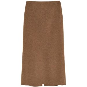 By Malene Birger, Dames, Rokken, Bruin, Maat: S Wol,