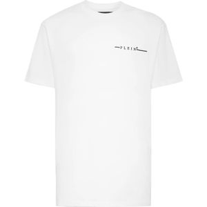 Philipp Plein, Heren, Tops, Wit, Maat: S Katoen,
