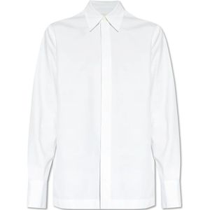 Jil Sander, Heren, Overhemden, Wit, Maat: L Katoen,