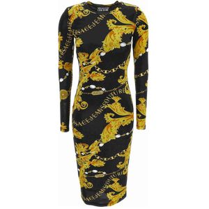 Versace Jeans Couture, Dames, Jurken, Veelkleurig, Maat: 2XS