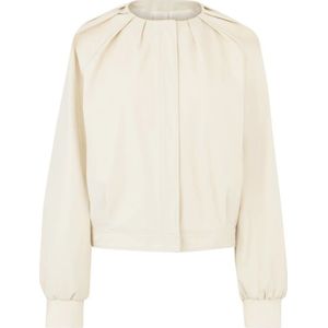Nina Ricci, Dames, Blouses & Shirts, Wit, Maat: S Katoen,