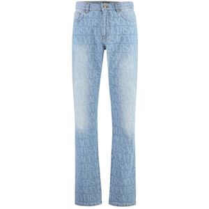 Versace, Heren, Jeans, Blauw, Maat: W31 Katoen,